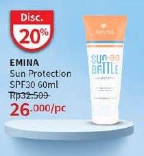 Promo Harga Emina Sun Battle SPF 30+ PA+++ 60 ml - Guardian