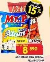 Promo Harga MR.P Kacang Atom Original, Pedas 100 gr - Superindo