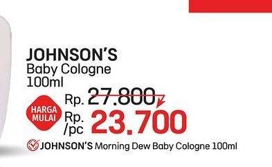 Promo Harga Johnsons Baby Cologne 100 ml - LotteMart