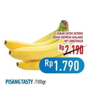 Promo Harga Pisang Cavendish Tasty per 100 gr - Hypermart