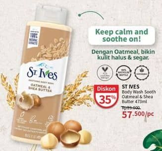 Promo Harga St Ives Body Wash Oatmeal Shea Butter 473 ml - Guardian