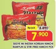 Promo Harga SEGYE Mie Ramyun Kimchi, Stir Fried Kimchi  - Superindo