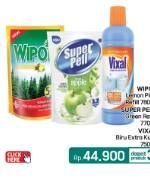 Wipol Karbol Wangi + Super Pell Pembersih Lantai + Vixal Pembersih Porselen