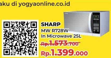 Promo Harga Sharp Compact Grill Microwave Oven R-728  - Yogya