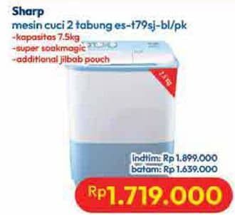 Promo Harga Sharp ES-T79SJ-BL/PK  - Hypermart