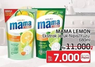 Promo Harga Mama Lemon Cairan Pencuci Piring Jeruk Nipis, Japanese Yuzu + Jeruk Nipis 680 ml - LotteMart