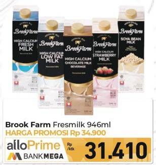Promo Harga Brookfarm Fresh Milk 946 ml - Carrefour