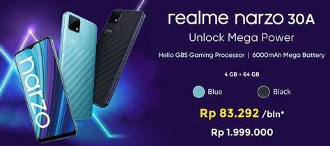 Promo Harga REALME Narzo 30A  - Erafone