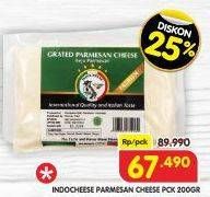 Promo Harga Indocheese Parmesan Cheese 200 gr - Superindo
