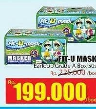 Promo Harga FIT-U-MASK Masker Grade A 50 pcs - Hari Hari