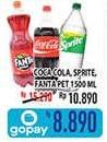 Promo Harga COCA COLA/ FANTA/ SPRITE Drink 1.5ltr  - Hypermart