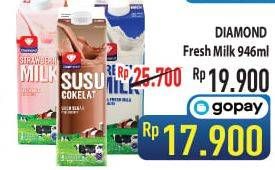 Promo Harga DIAMOND Fresh Milk 946 ml - Hypermart