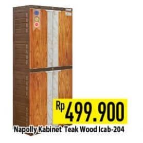 Promo Harga Napolly Kabinet Teak Wood Icab-204  - Hypermart