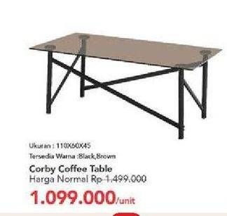 Promo Harga Corby Coffee Table   - Carrefour