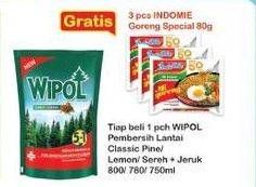 Promo Harga WIPOL Karbol Wangi Cemara, Lemon, Sereh Jeruk 750 ml - Indomaret