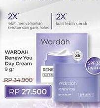 Promo Harga Wardah Renew You Day Cream SPF 35 PA+++ 9 gr - Indomaret
