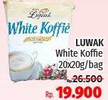 Promo Harga Luwak White Koffie per 20 sachet 20 gr - LotteMart