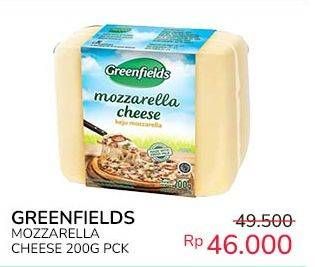 Promo Harga Greenfields Cheese Mozzarella 200 gr - Indomaret