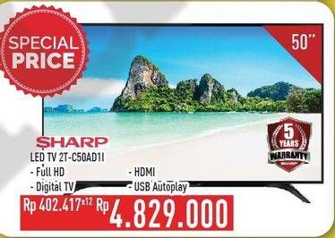 Promo Harga SHARP 2T-C50AD1i Full-HD 50"  - Hypermart