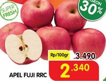 Promo Harga Apel Fuji RRC per 100 gr - Superindo