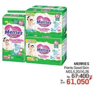 Promo Harga Merries Pants Good Skin M34, L30, XL26 26 pcs - Lotte Grosir