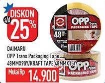 Promo Harga DAIMARU OPP Tape 48 Mm X 90 Y  - Hypermart