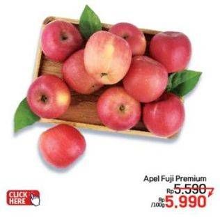 Promo Harga Apel Fuji Premium per 100 gr - LotteMart