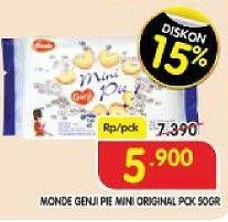 Promo Harga MONDE Genji Mini Pie Original 50 gr - Superindo