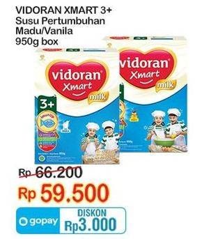 Promo Harga Vidoran Xmart 3+ Madu, Vanilla 950 gr - Indomaret