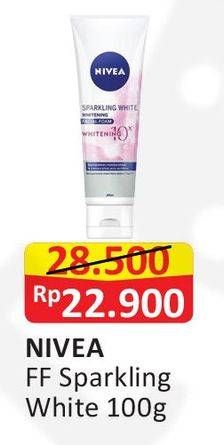 Promo Harga NIVEA Facial Foam Sparkling White 100 ml - Alfamart