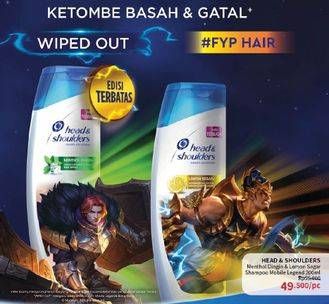 Promo Harga Head & Shoulders Shampoo Lemon Fresh Edisi Mobile Legend, Cool Menthol Edisi Mobile Legend 300 ml - Guardian
