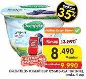 Promo Harga GREENFIELDS Yogurt 125 gr - Superindo