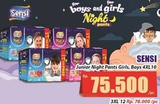 Promo Harga Sensi Night Pants Junior Size XXXXL11 11 pcs - Hari Hari