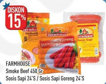 Promo Harga FARMHOUSE Smoked Beef/Sosis Sapi/Sosis Sapi Goreng  - Hypermart