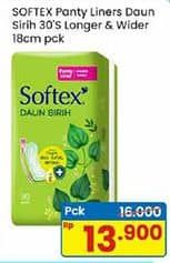 Promo Harga Softex Pantyliner Daun Sirih Longer And Wider 30 pcs - Indomaret