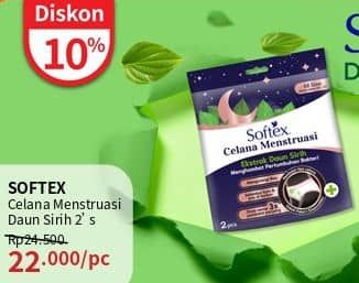 Promo Harga Softex Celana Menstruasi All Size Daun Sirih 2 pcs - Guardian