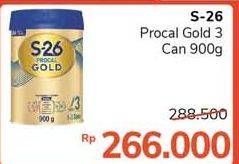 Promo Harga S26 Procal Gold Susu Pertumbuhan Vanilla 900 gr - Alfamidi