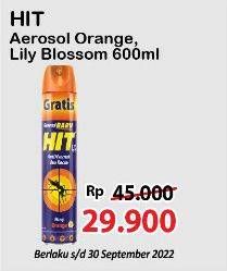 Promo Harga HIT Aerosol Lilly Blossom, Orange 675 ml - Alfamart