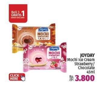 Promo Harga Joyday Mochi Ice Cream Chocolate, Strawberry 45 gr - LotteMart