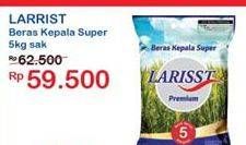 Promo Harga LARISST Beras Kepala Super 5 kg - Indomaret