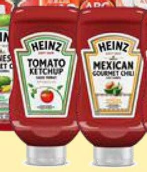 Promo Harga Heinz Tomato Ketchup/Gourmet Chili  - Carrefour