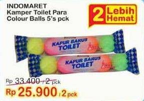 Promo Harga INDOMARET Kamper Toilet Colour Ball per 2 bungkus 5 pcs - Indomaret