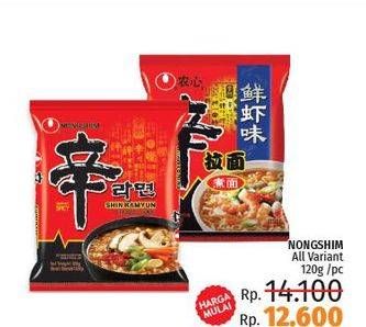 Promo Harga NONGSHIM Noodle All Variants  - LotteMart