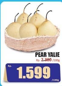 Pear Ya Lie per 100 gr Diskon 32%, Harga Promo Rp1.599, Harga Normal Rp2.380