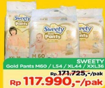 Promo Harga Sweety Gold Pants M60, L54, XL44, XXL36  - TIP TOP