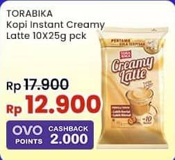 Promo Harga Torabika Creamy Latte per 10 sachet 25 gr - Indomaret