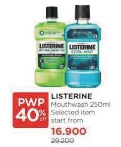 Promo Harga Listerine Mouthwash Antiseptic 250 ml - Watsons