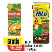 Promo Harga Hilo Susu UHT School Chocolate 200 ml - Alfamart
