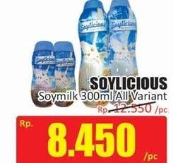 Promo Harga SOYLICIOUS Susu Kacang Kedelai All Variants 300 ml - Hari Hari