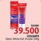 Promo Harga Colgate Toothpaste Optic White Exfoliating Mineral, Purple 100 gr - Alfamidi